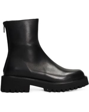 Fabio Rusconi Rear-Zip Chunky Ankle Boots - Black