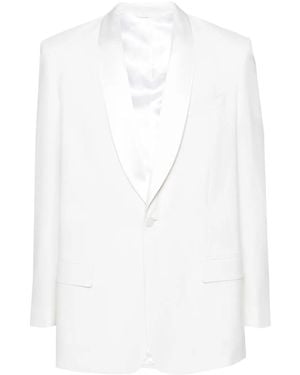 Givenchy Shawl-Lapels Single-Breasted Jacket - White