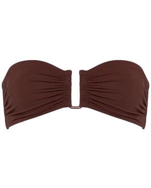 Eres Show Bandeau Bikini Top - Brown