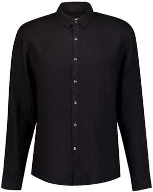 James Perse Long-Sleeved Linen Shirt - Blue