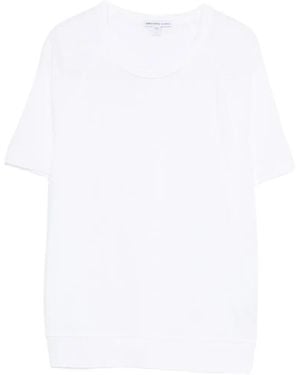 James Perse Camiseta Con Cuello Redondo - Blanco