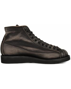 KAMIYA X Brotherbridge Henry Distressed Boots - Black