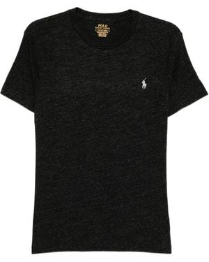 Polo Ralph Lauren T-Shirt Mit Polo Pony - Schwarz
