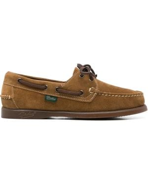 Paraboot スエード デッキシューズ - ブラウン