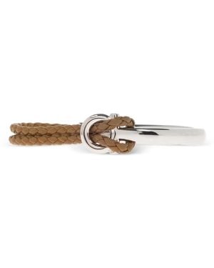 Ferragamo Gancini Braided Bracelet - Natural