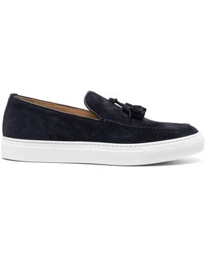SCAROSSO Tassel Detail Loafers - Blue