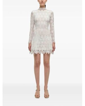Jonathan Simkhai Guipure-Lace Long-Sleeve Dress - White