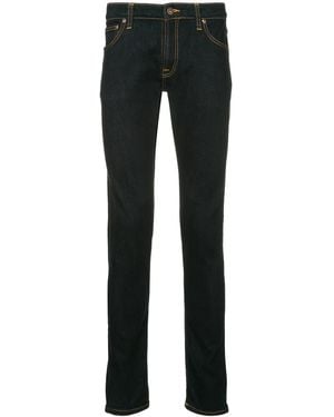 Nudie Jeans Vaqueros Skinny Lin - Negro