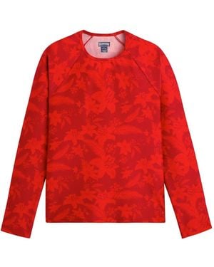Vilebrequin Flower Power Rashguard - Red