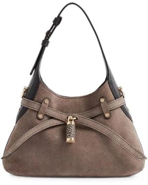 Borbonese Mini B-Halo Tote Bag Mit Schnalle - Braun