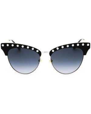 Kate Spade Pearl-Embellished Cat-Eye Sunglasses - Blue