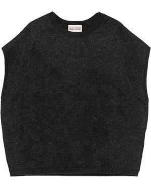 Semicouture Knitted Sleeveless Sweater - Black