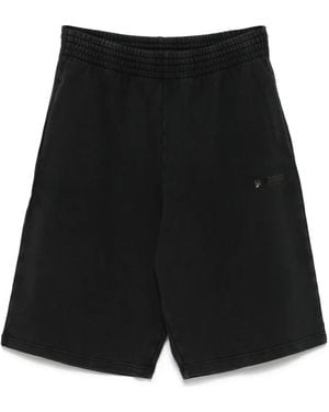 Martine Rose Shorts Mit Logo-Print - Schwarz