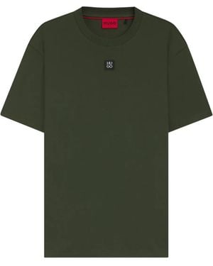 HUGO Logo-Patch T-Shirt - Green