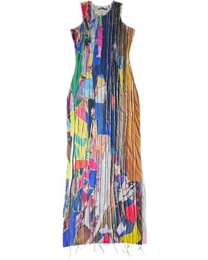 Borbala Printed Maxi Dress - White