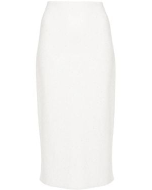 Fabiana Filippi Sequin-Embellished Pencil Skirt - White