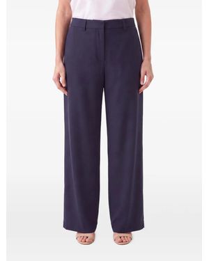Brunello Cucinelli Wide-Leg Cotton Trousers - Blue