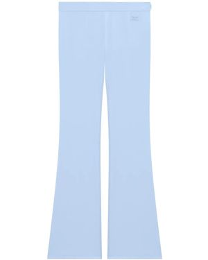 Courreges Tech Jersey Flared Pants - Blue