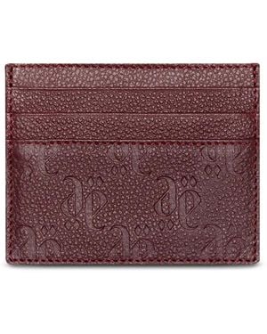 PLACE OF ELMS Grained Card Holder - Purple