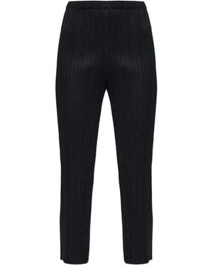 Pleats Please Issey Miyake "Basics" Trousers Clothing - Blue