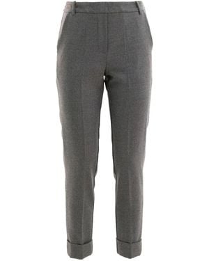 Kiltie Cuffed Trousers - Grey