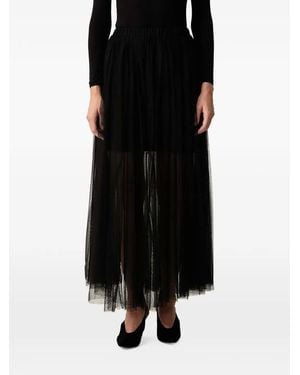 Twinset Long Tulle Skirt - Black