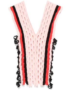 Sinéad O'Dwyer Squiggle Knitted Top - Pink