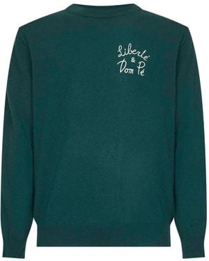 MC2 Saint Barth Embroidered Ribbed Jumper - Green