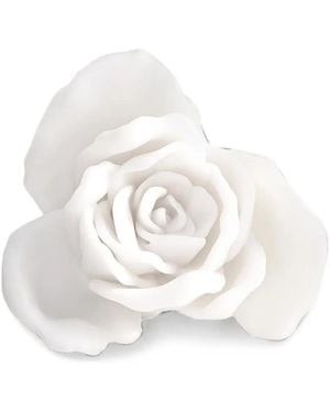 La Manso X Tetier Rosa Ring Mit Blumendetail - Weiß