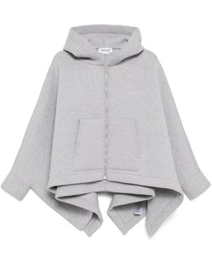 Monse Zip Fastening Poncho - Gray