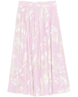 ROSSO35 Falda Con Estampado Floral - Rosa