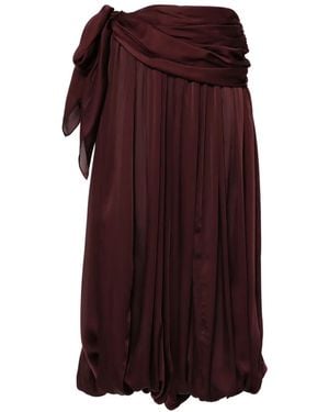 Zimmermann Luna Silk Trousers - Purple