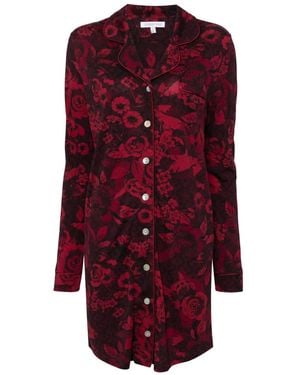 Johnny Was Camisa De Pijama Carrie - Rojo