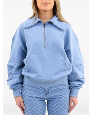 Daily Paper Melza Half-Zip Sweatshirt - Blue
