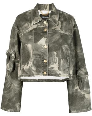 Blumarine Blazer Mit Abstraktem Print - Grün