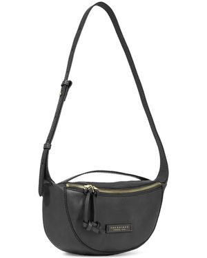 The Bridge Small Leather Cross Body Bag - Black