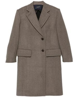 The Seafarer Double-Breasted Belted Coat - Brown