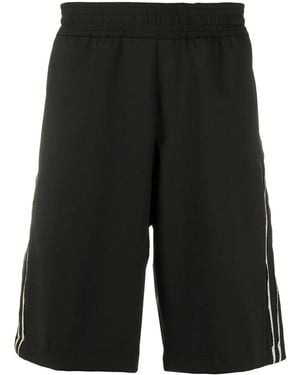 Neil Barrett Side Stripes Track Shorts - Black