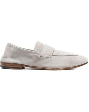 Eleventy Suede Loafers - White