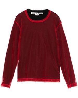Comme des Garçons Mesh Top - Red