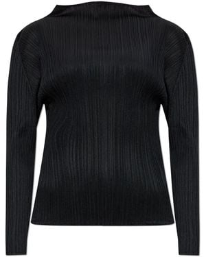 Pleats Please Issey Miyake Pleated T-Shirt - Black