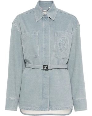Fendi Denim Go-To Jacket - Blue