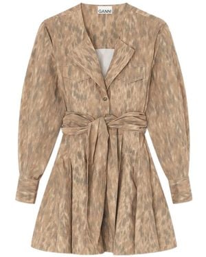 Ganni Shirt Dress - Natural