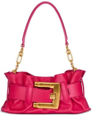 Balmain Mini Anthem Clutch Bag - Pink