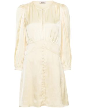 Zadig & Voltaire Rhodri Satin Minidress - Natural