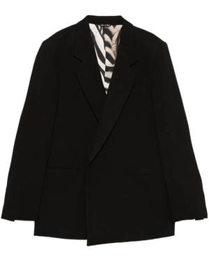 Eraldo Single-Breasted Blazer - Black