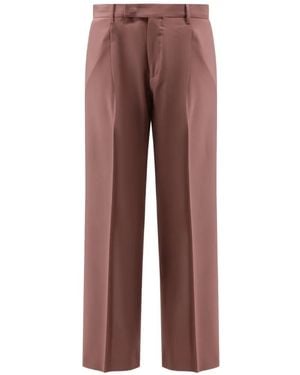Germano 1952 Berlin Fit Pleated Trousers - Brown