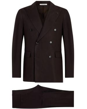 Tagliatore Double-Breasted Suit - Black