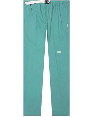 Advisory Board Crystals Studio Work Apatite Embroidered-Number Drawstring Trousers - Green