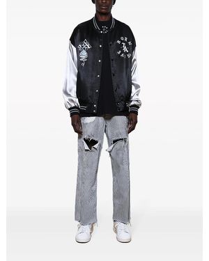 SAINT Mxxxxxx Babylon Detroit Logo-Embroidered Cotton Jacket in